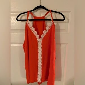 Red Lace Cami XL